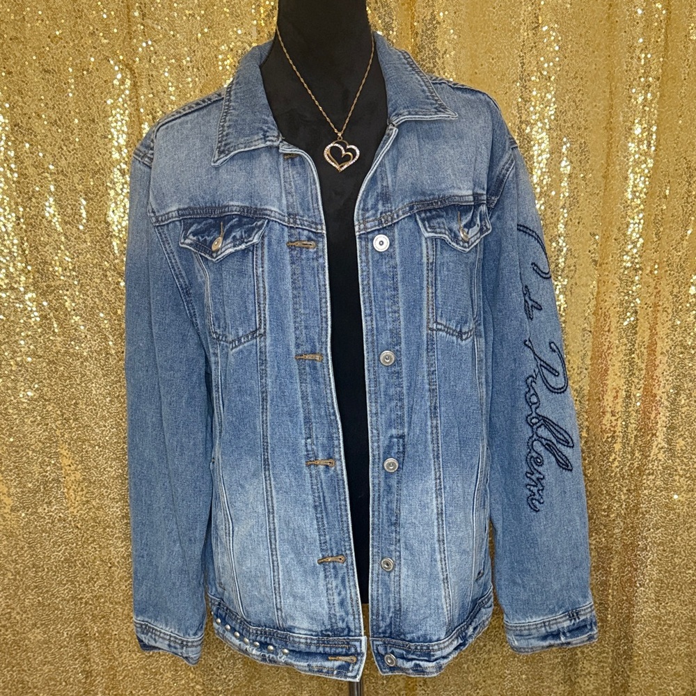 Boom Boom Jeans Blue Denim with Gold Button